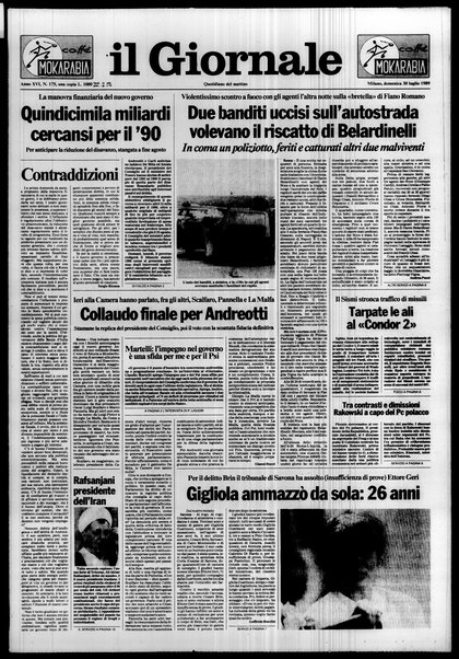 Il giornale : quotidiano del mattino